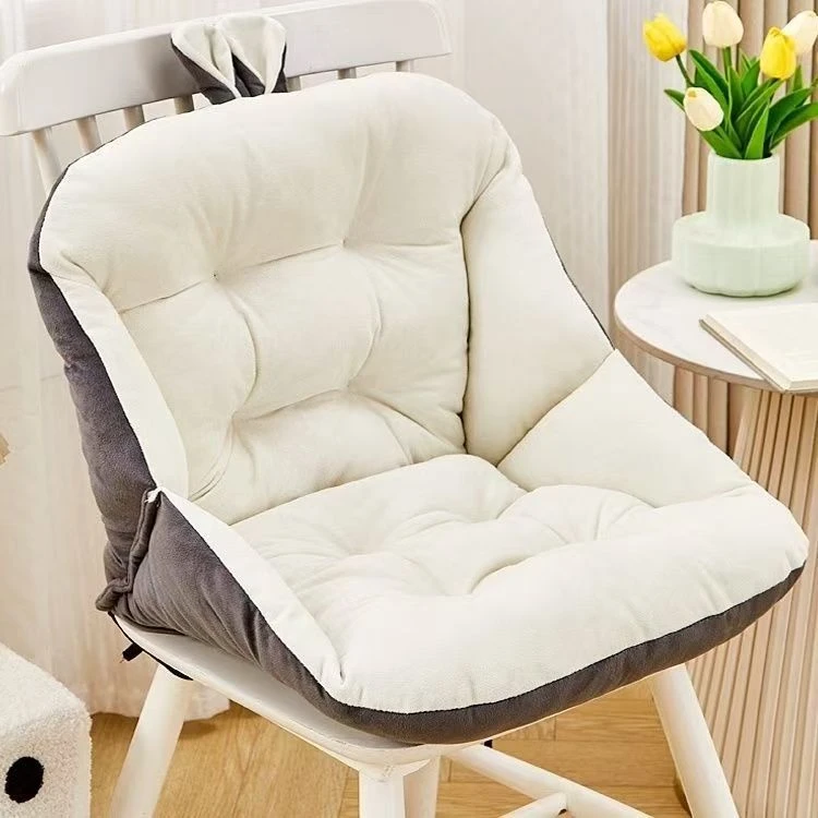 学生宿舍椅垫屁坐垫一垫半包围办公室久坐软垫靠背毛绒加厚垫