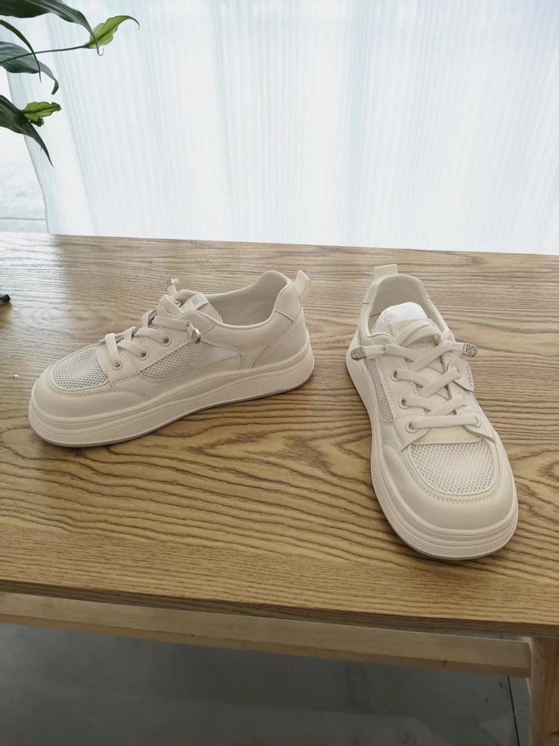 【星·Star】889春夏新款休闲透气网面小白鞋系带舒适板鞋