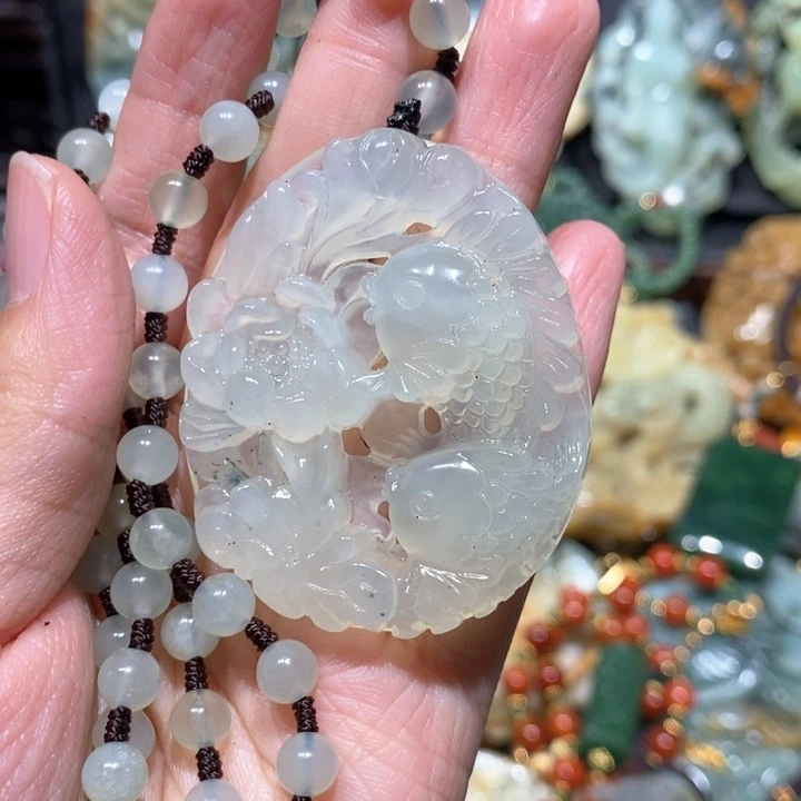 岫玉毛衣链未镶嵌