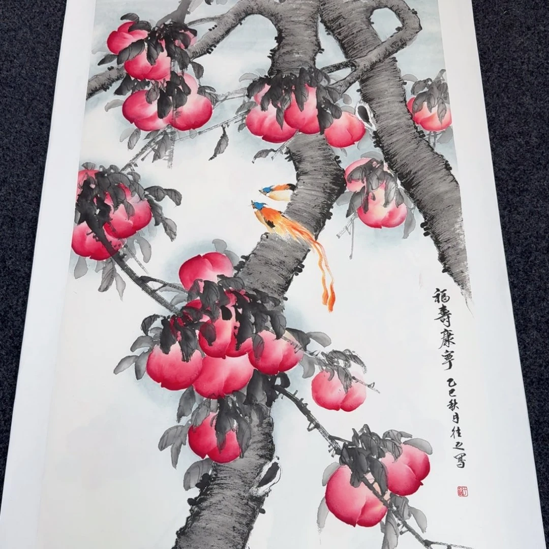 国画国画作品纯手绘山水花鸟