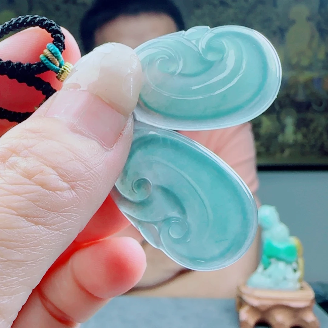 翡翠未镶嵌吊坠(赠链)1234567