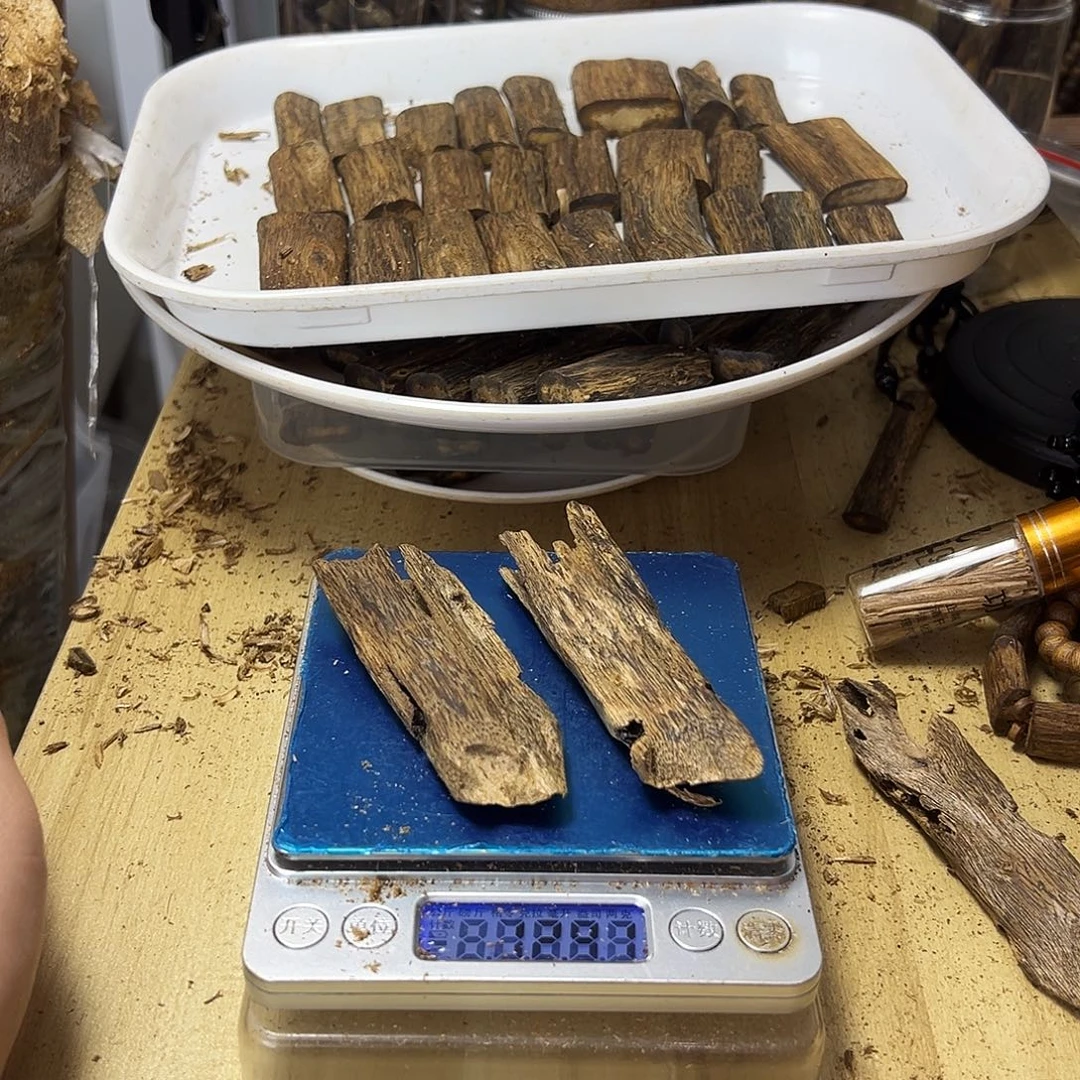 香料绿奇楠虫漏12克白棋