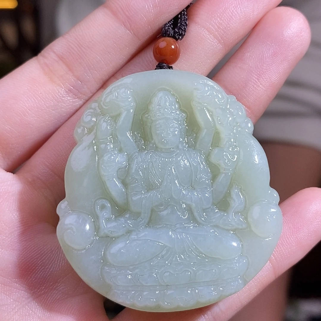 和田玉未镶嵌颈饰多样性发货发一个