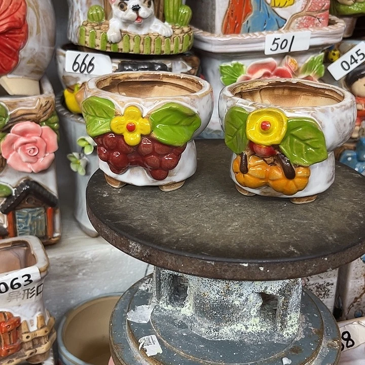 粗陶材质多肉花盆