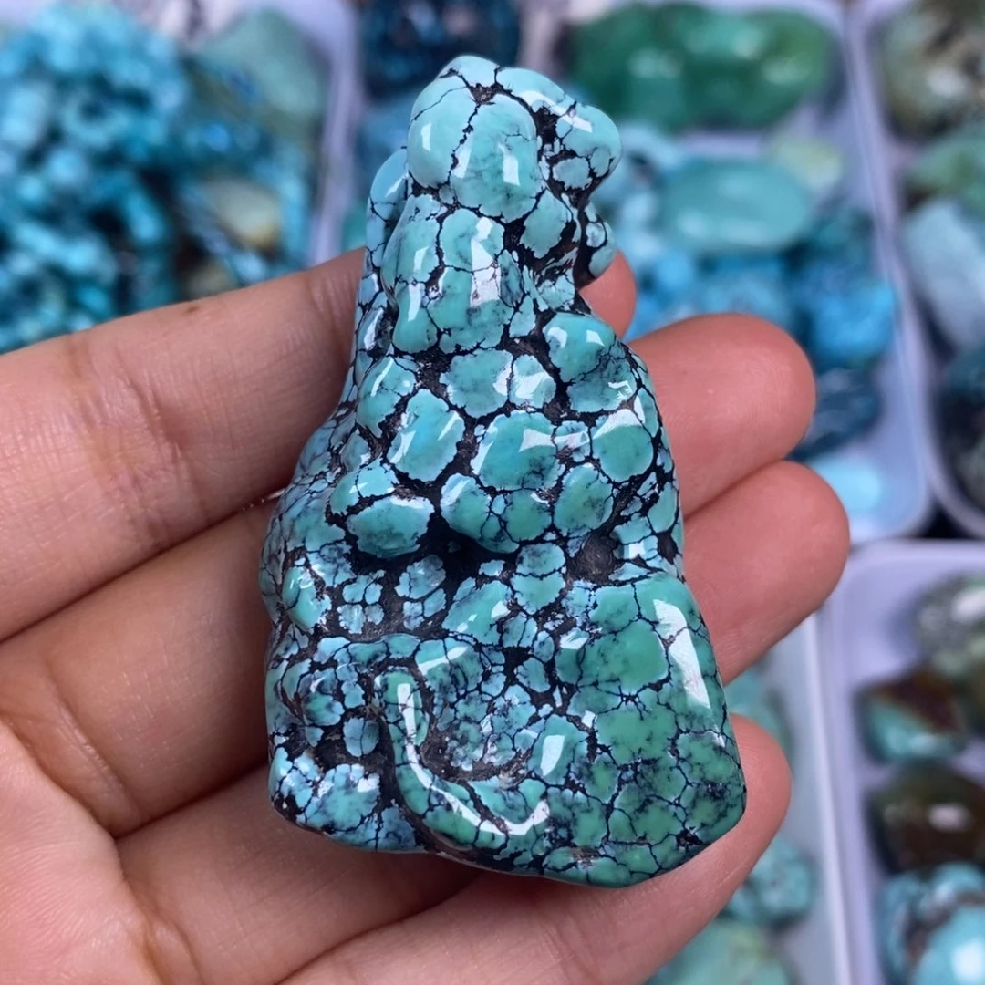 绿松石未镶嵌颈饰