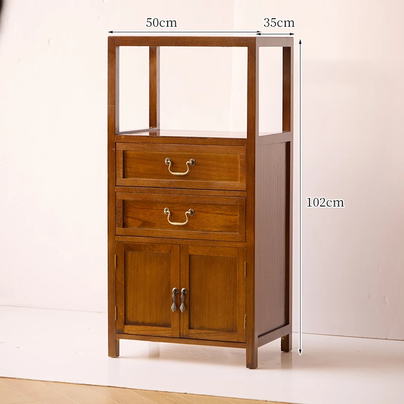 50*35*102cm2抽双门漆面斗柜餐边柜简约家用客厅储物柜带门茶边柜
