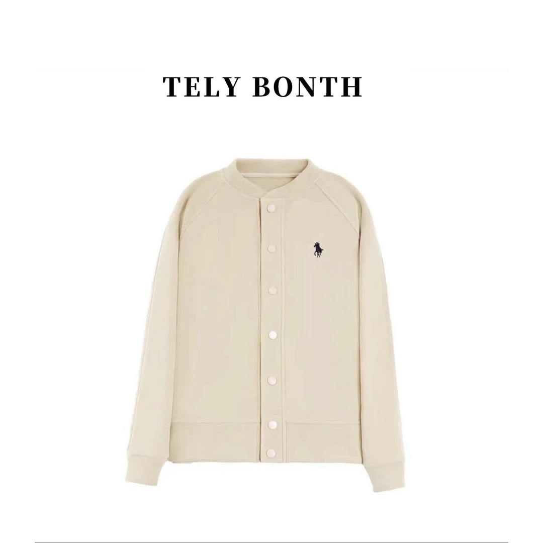 经典款女士刺绣小马插肩防风棒球服外套