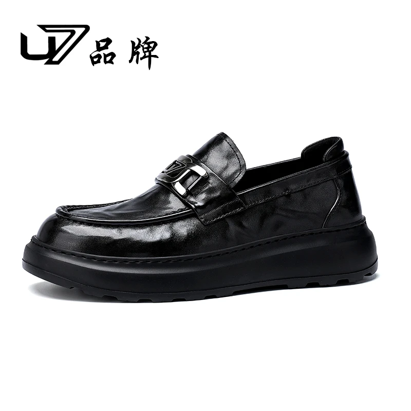 U7官方品牌男鞋新款高端休闲皮鞋时尚百搭潮流男鞋2025359