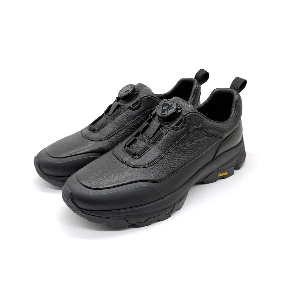 DauBo登埗鹿皮男士真皮秋冬时尚舒适[Vibram]底旋转扣耐磨防滑