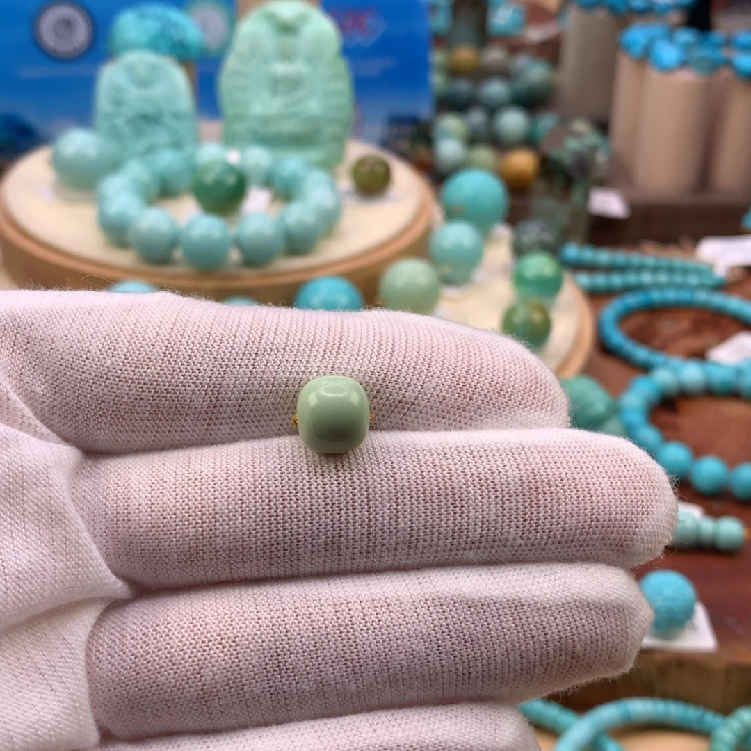 绿松石未镶嵌珠宝奇石9.1mm