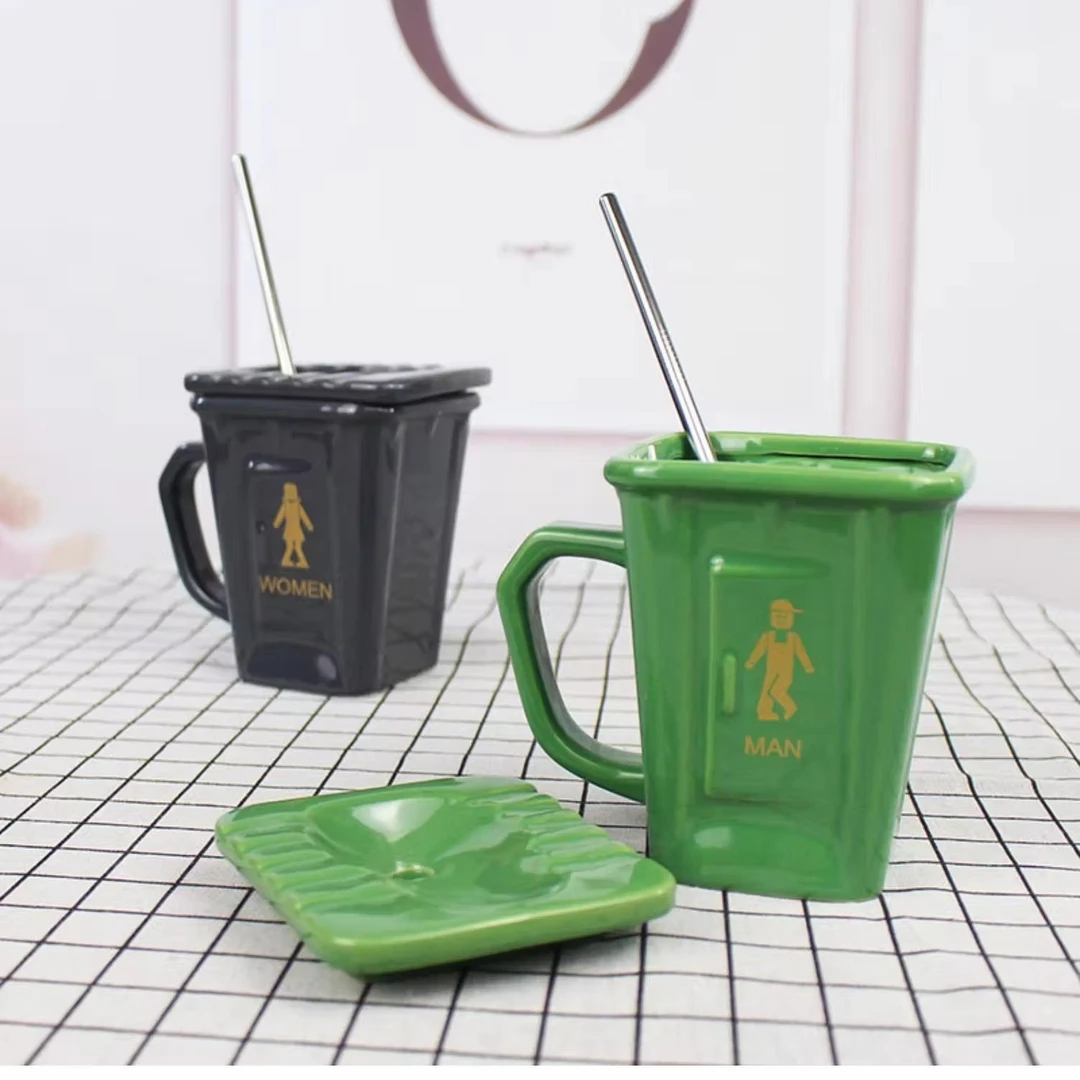 搞怪水杯陶瓷马克杯蹲厕马桶杯子重口味恶搞礼物生日礼物杯子送礼
