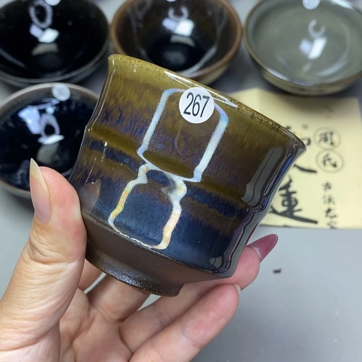 茶盏建窑建盏柴烧主人杯