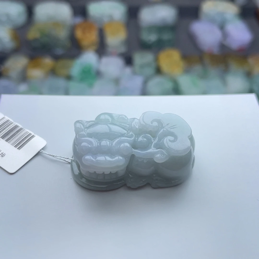 翡翠颈饰未镶嵌土*貔貅