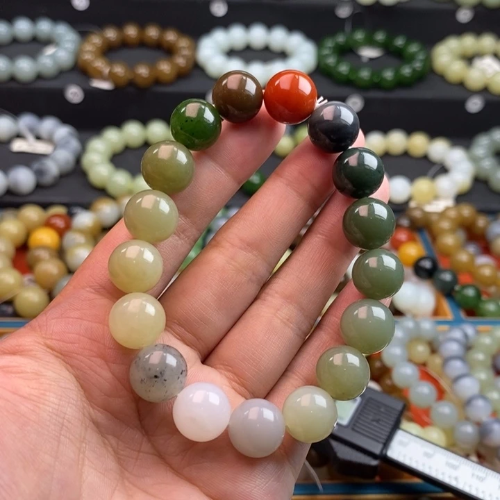 和田玉未镶嵌手串L卡12