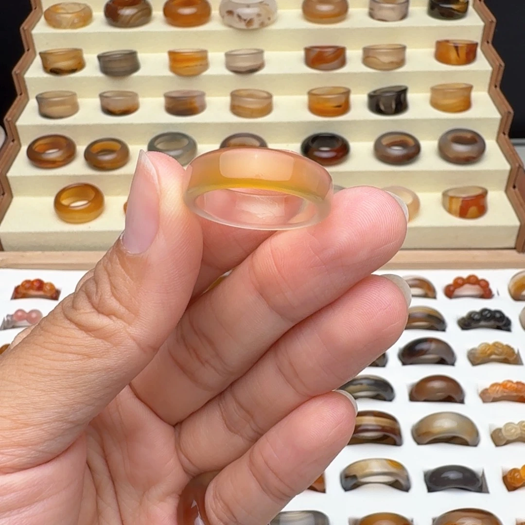 玛瑙/玉髓未镶嵌戒圈20/21