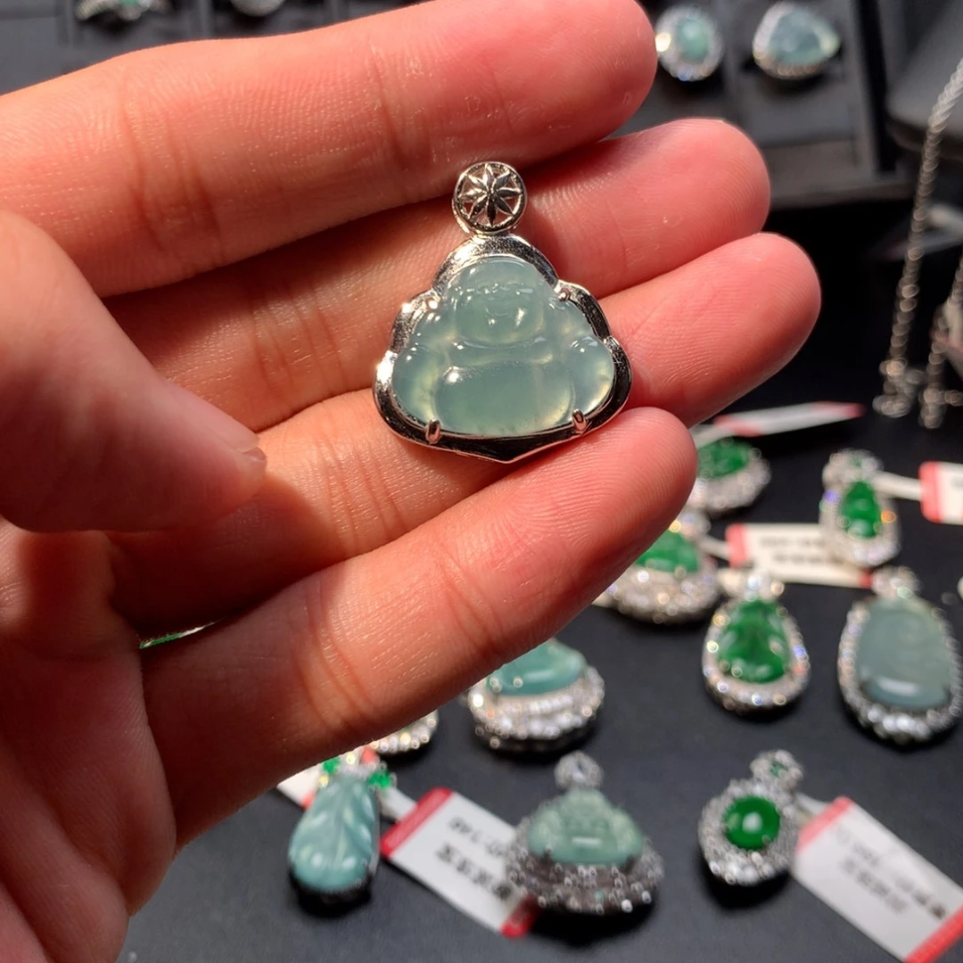 翡翠未镶嵌吊坠(不含链)