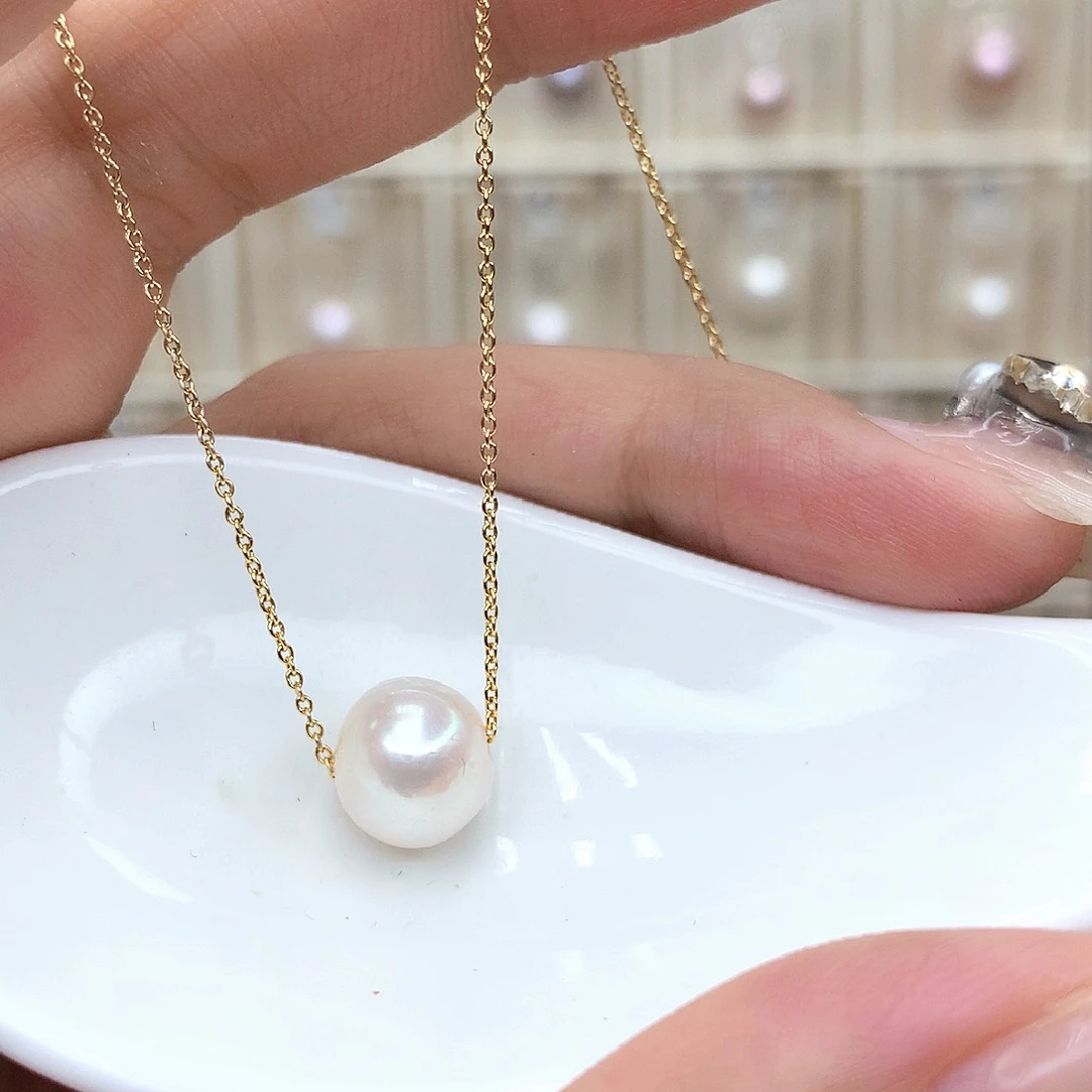 淡水珍珠未镶嵌吊坠(赠链)