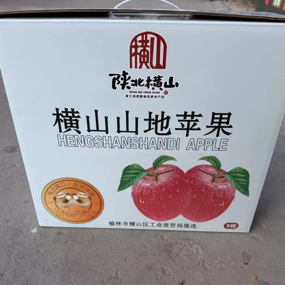 净果5斤装横山山地海拔适宜日照时间长昼夜温差大让苹果能充分