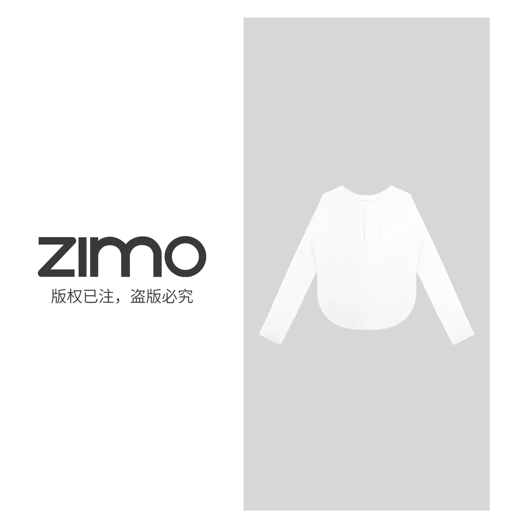 女士长袖珍珠白596-zimo-瑜伽健身瑜伽服健身服YFCX596