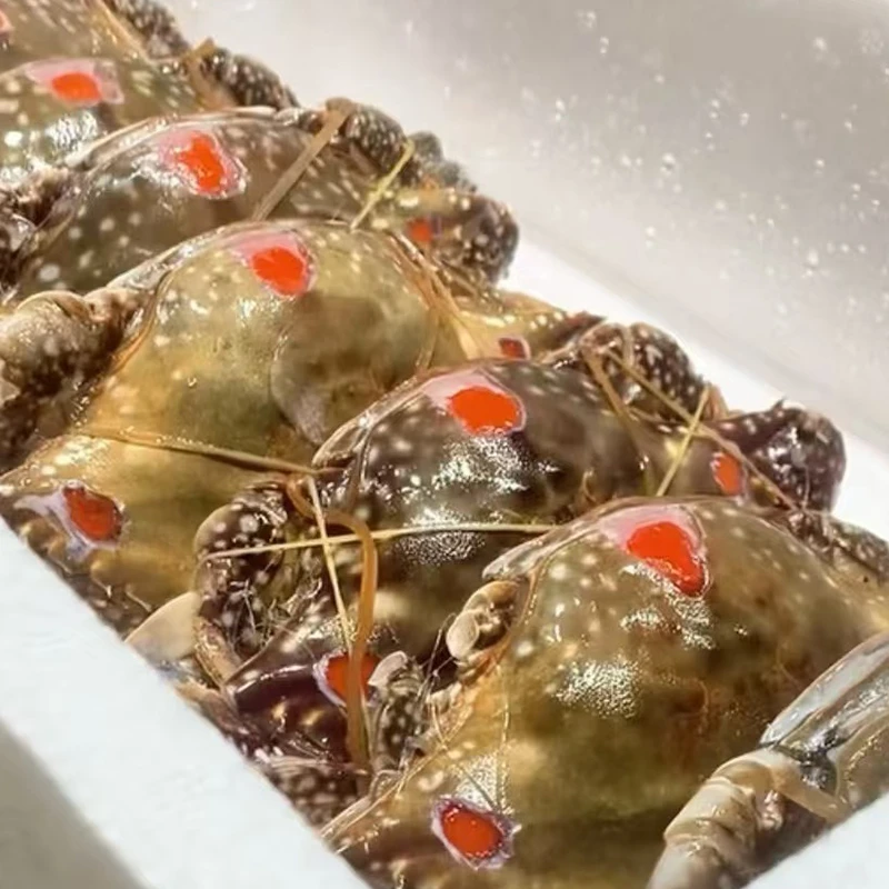 冰鲜野生红膏呛蟹