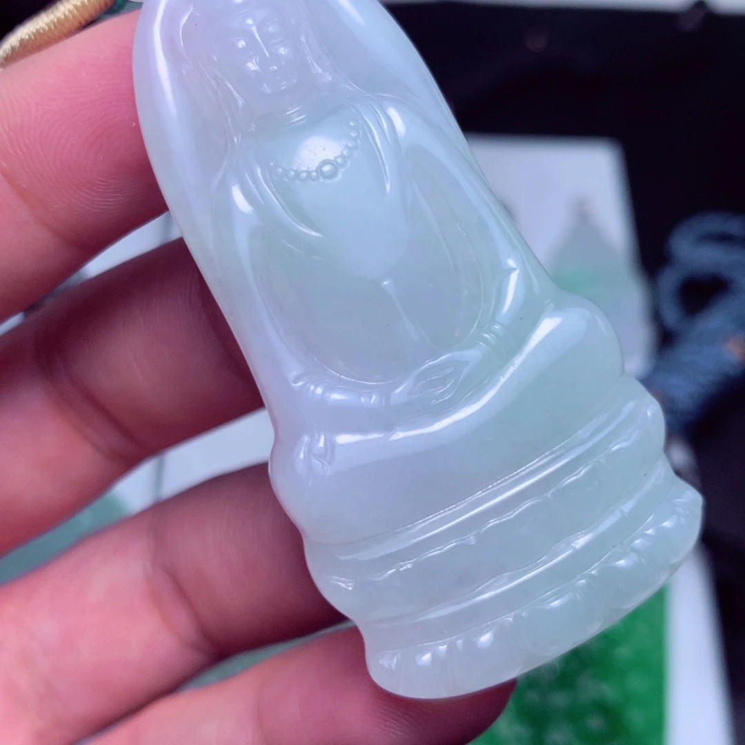翡翠未镶嵌颈饰天然A货翡翠