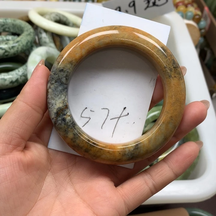 未镶嵌蛇纹石玉手镯