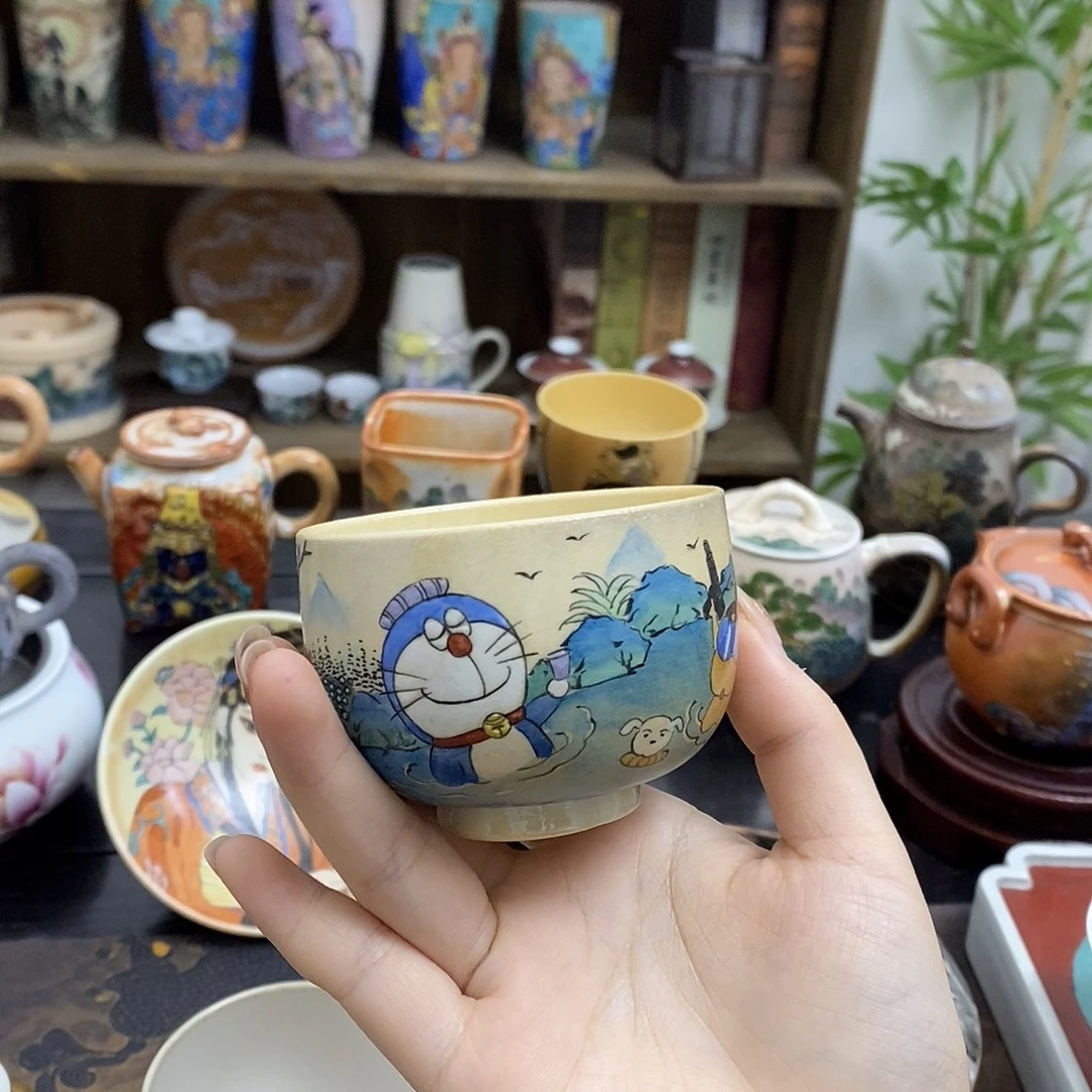 微瑕杯手工手绘制作茶具
