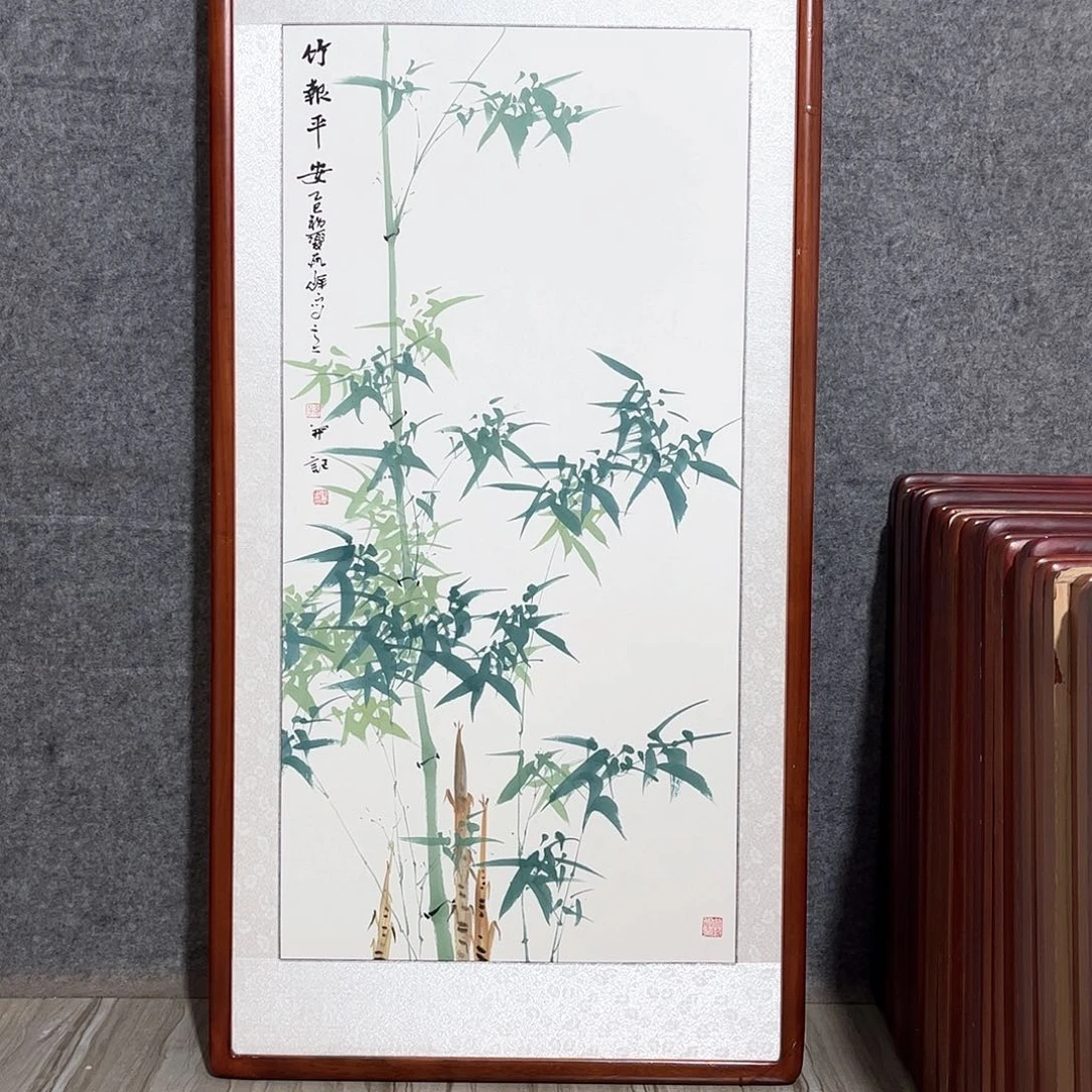 国画书画作品带框63×123