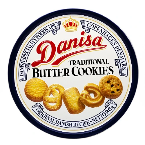 进口 皇冠 丹麦牛油曲奇 908g/盒 新老包装随机发放