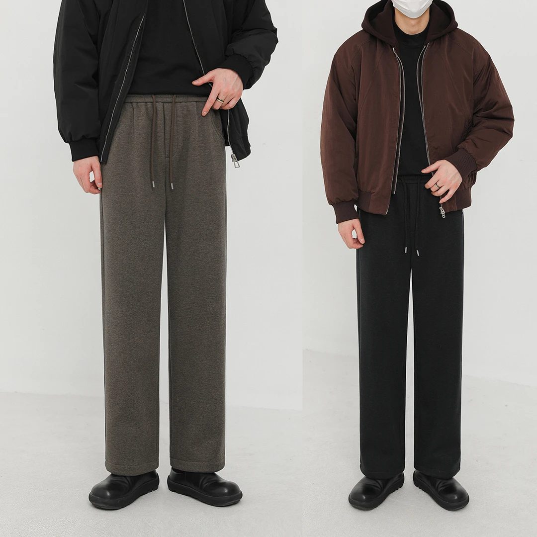 卓卓秋冬男裤子韩版宽松直筒长裤 男士加绒休闲裤潮牌INS运动卫裤