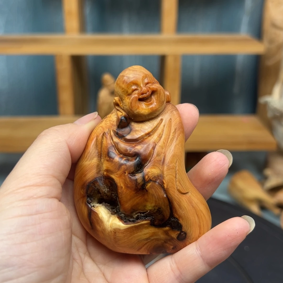 木C****周崖柏木摆件手把件