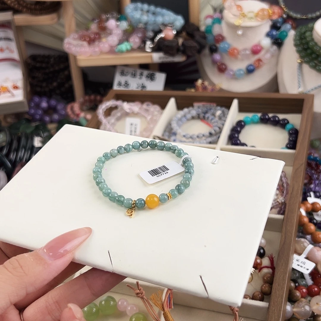 银S925镶嵌手链水晶.*