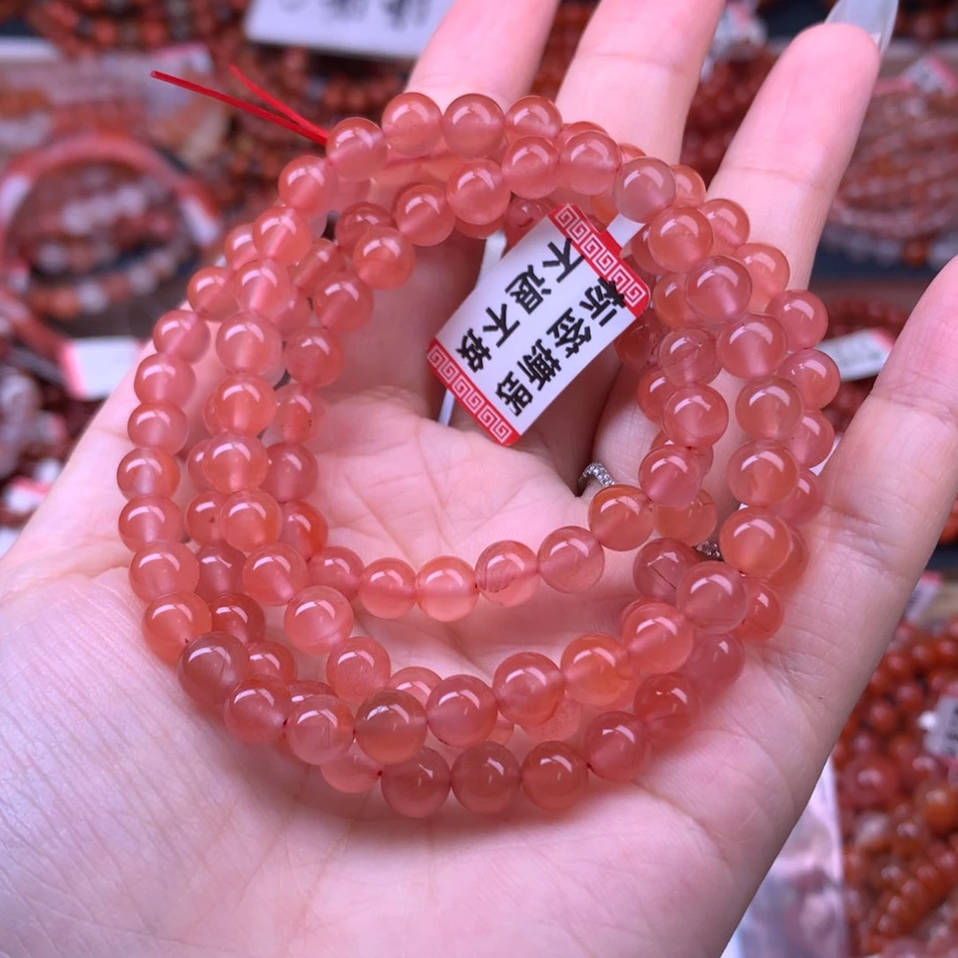 未镶嵌手链南红玛瑙8号特价冰粉卡6.7