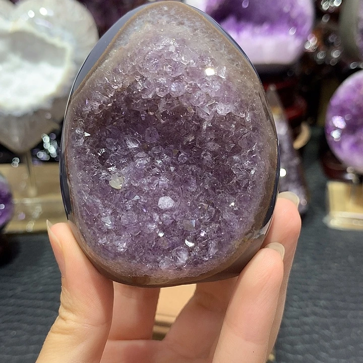 紫晶珠宝半成品未镶嵌