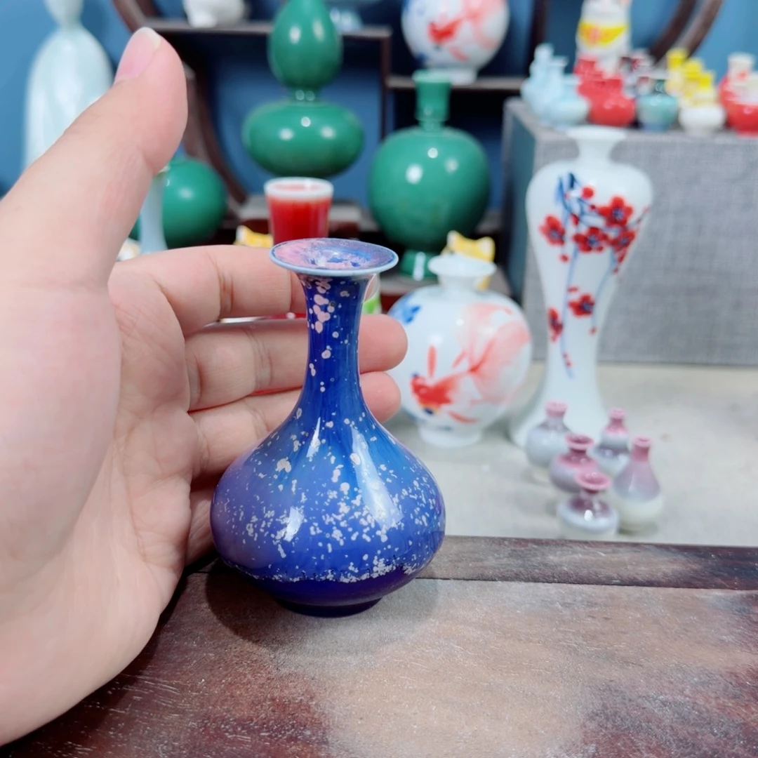 陶瓷手工小花器摆件