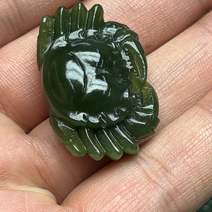 和田玉（碧玉）吊坠(不含链)未镶嵌