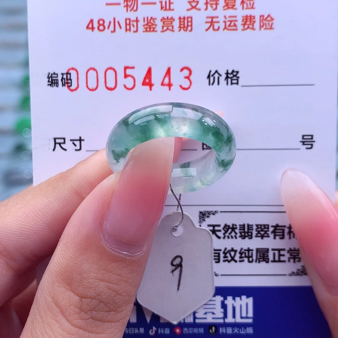 翡翠未镶嵌戒指天然