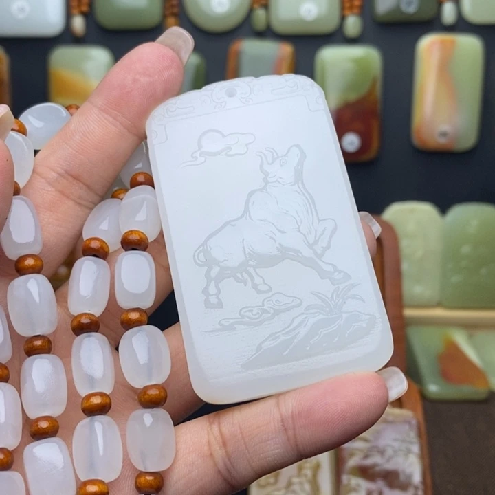 用***6石材纯色生肖一套