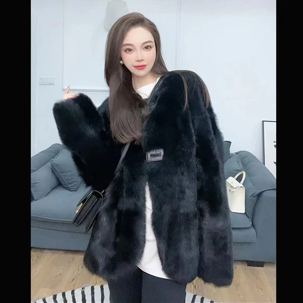 【大白咩三店】“匈牙利黑天鹅”短毛外套21228