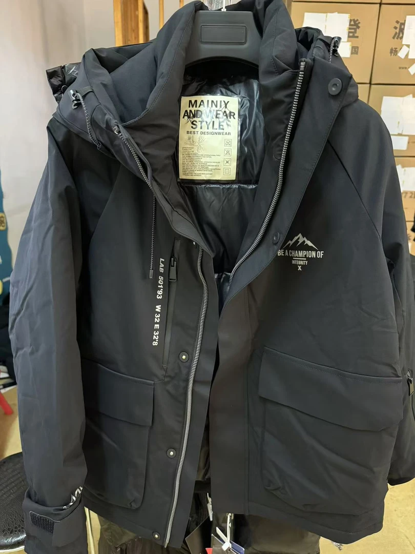 雪山户外三防男士羽绒服秋冬保暖短款户外休闲