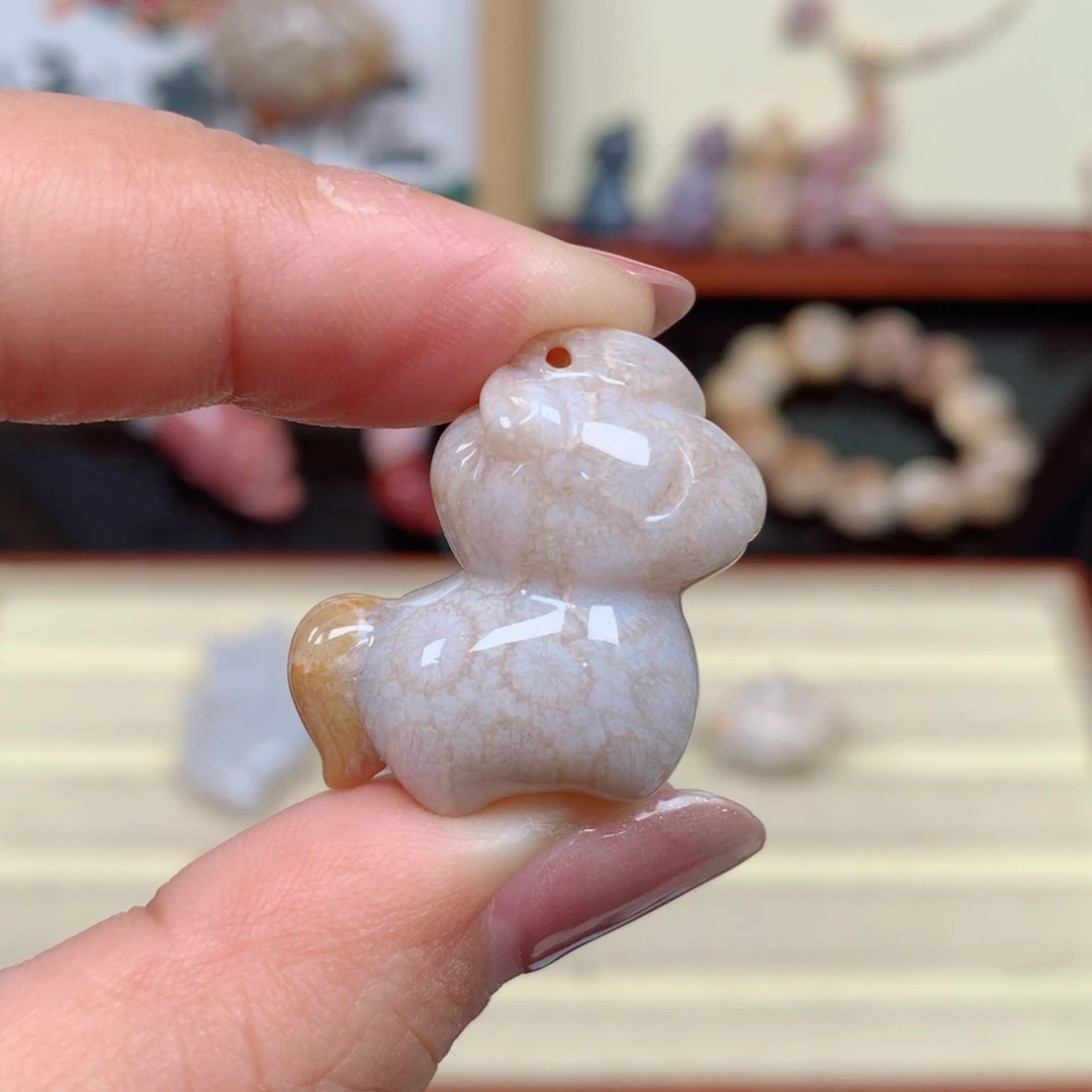 硅化玉珊瑚玉未镶嵌