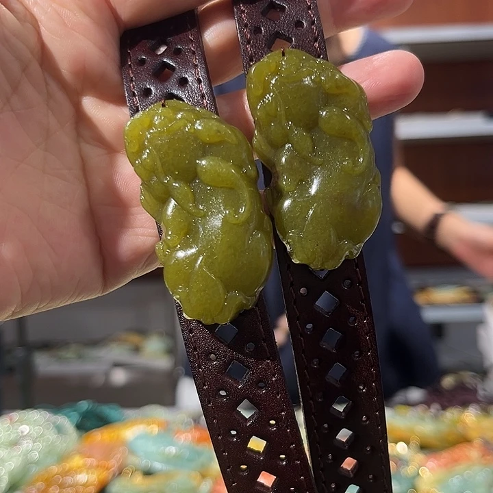 岫玉未镶嵌毛衣链