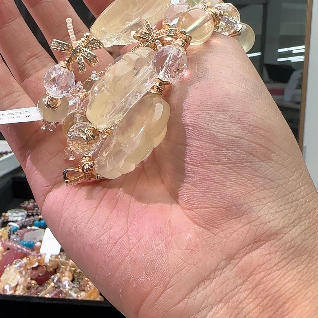 水晶手链未镶嵌黄水晶