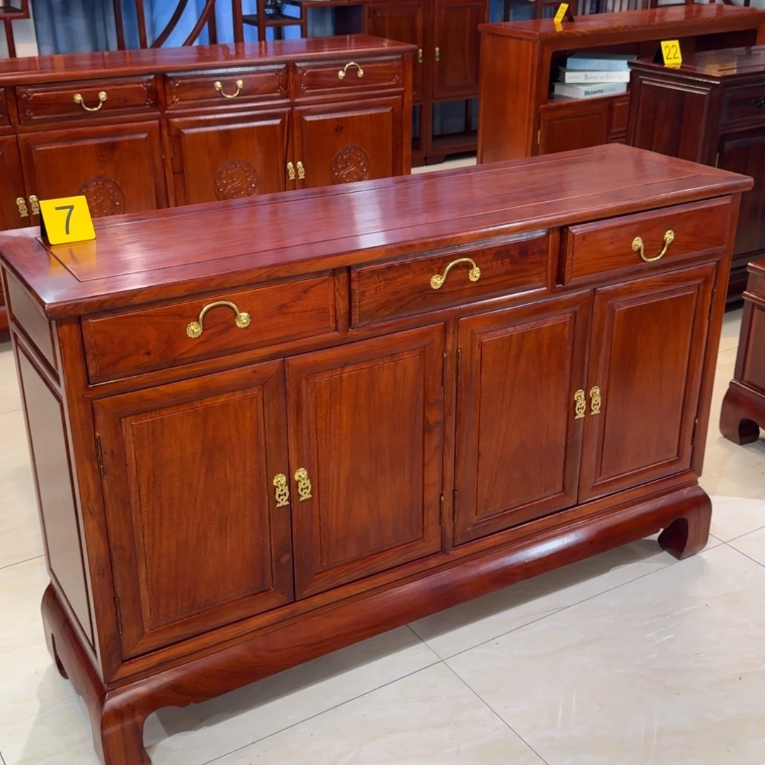 花梨木类储物柜138.40.88马蹄大脚刺猬紫檀