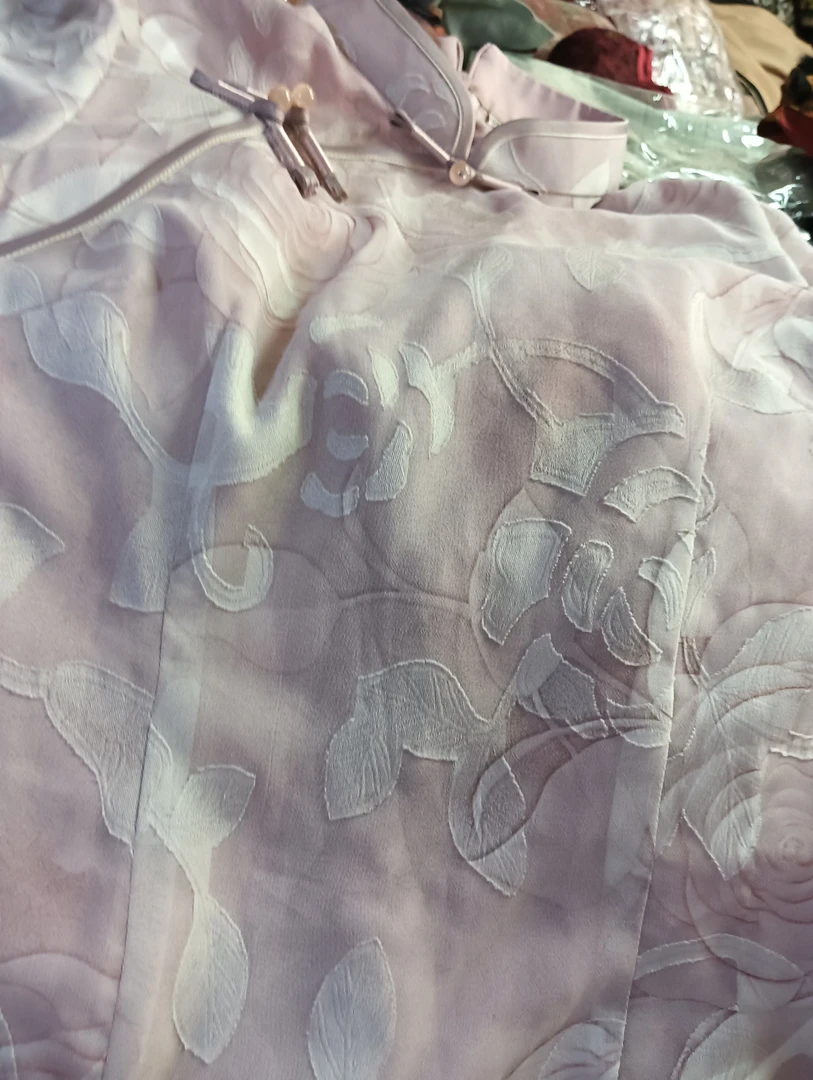 2025新款月季印花奥黛裙