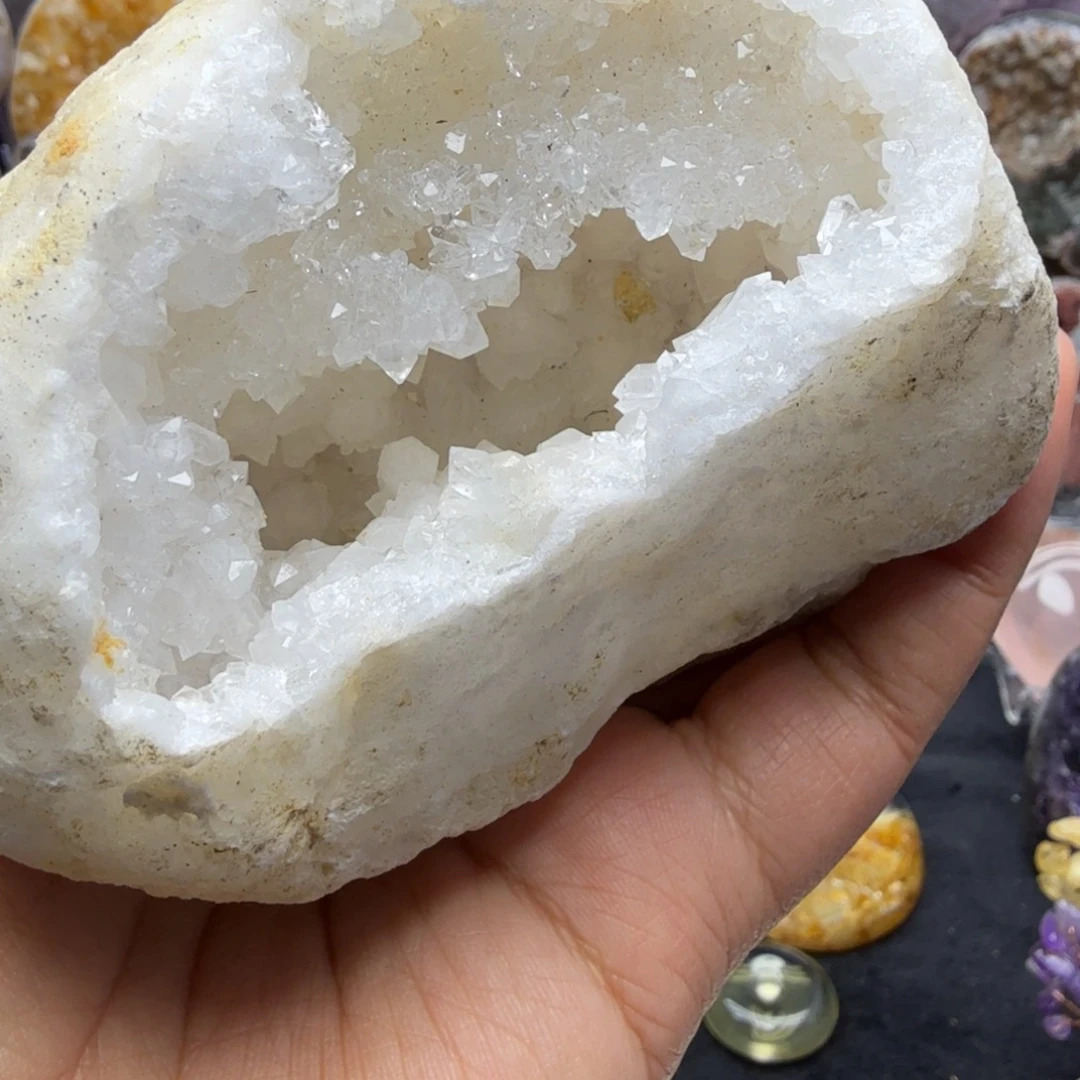 摆件未镶嵌紫晶白水晶聚宝盆