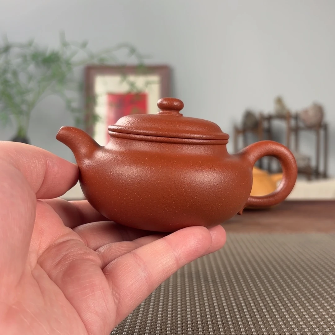 落***叶茶壶紫砂黄龙山原矿紫砂壶