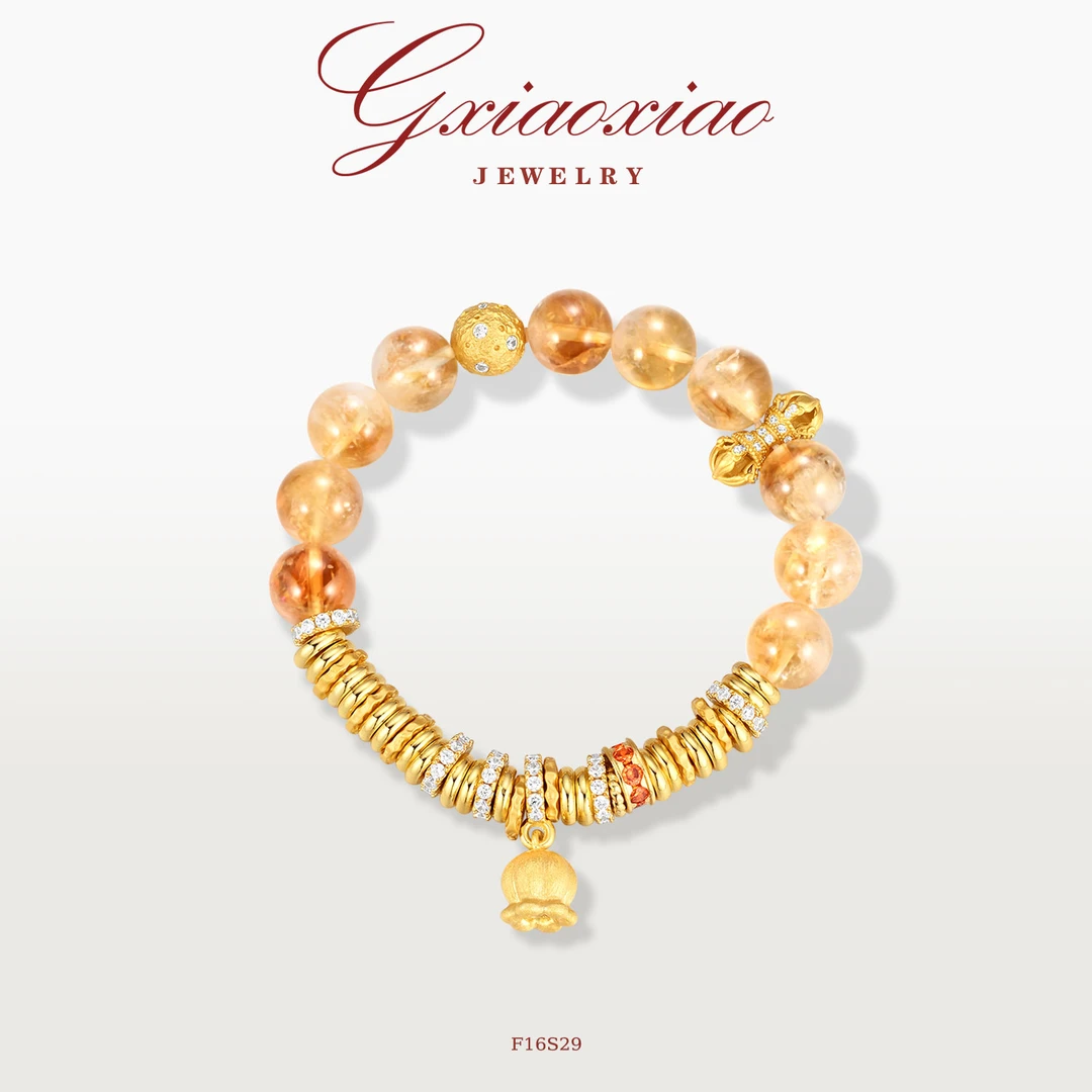 G XIAOXIAO 镀K金 轻奢百搭盘缠手链 f16s29