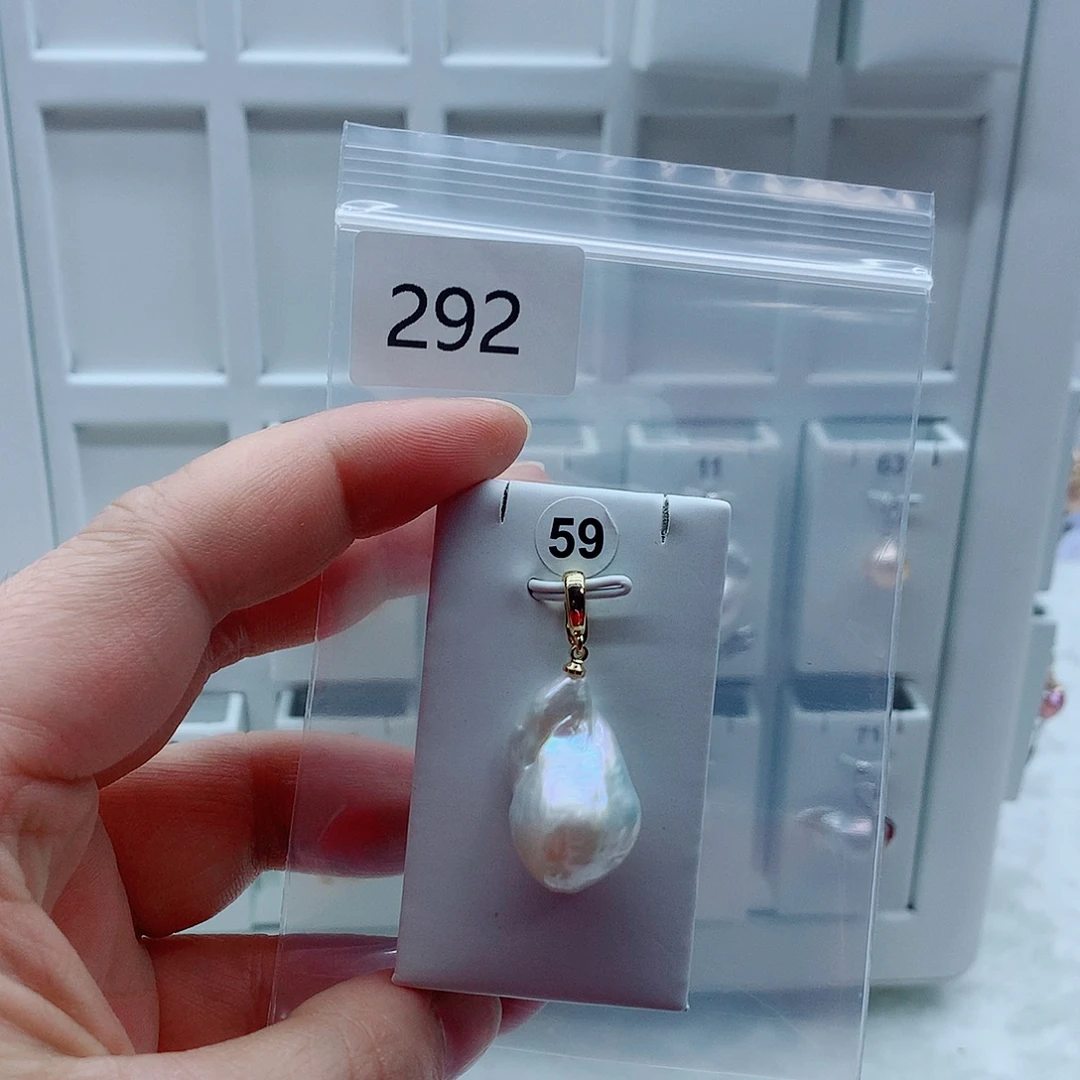合金淡水珍珠吊坠(不含链)