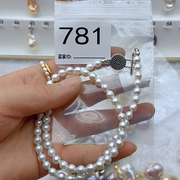 淡水珍珠颈饰银S925镶嵌